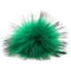 Lana Grossa PELS-DUSK Finnraccoon | 108-smaragd/svart