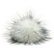 Lana Grossa PELS-DUSK Finnraccoon | 132-hvit/svart