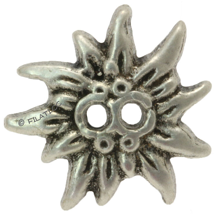 Union Knopf Knapp med 2 hull 20mm | 83-sølv