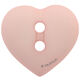 Union Knopf Knapp med 2 hull 15mm | 46-sart rosa