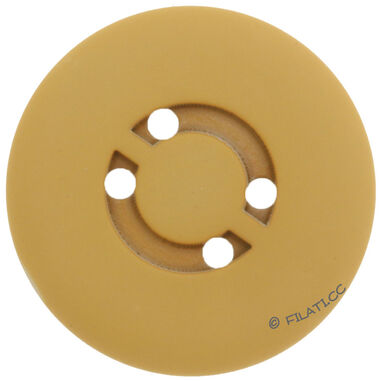Knapp med 4 hull 25mm