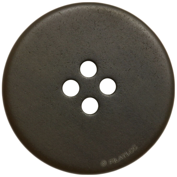 Union Knopf Knapp med 4 hull 20mm | 20-mørk brun