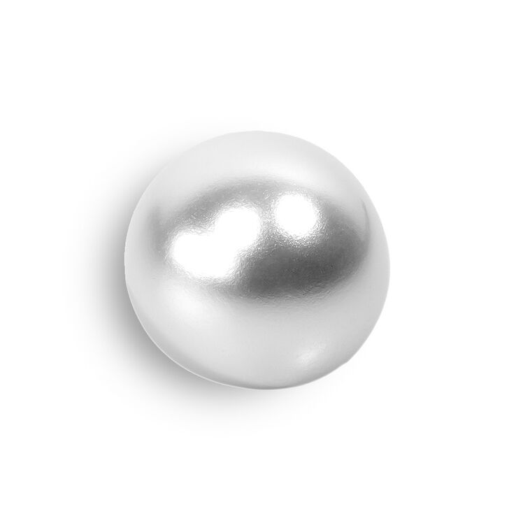 Union Knopf Perle med eyelet hvit 10mm | 12-perlehvit