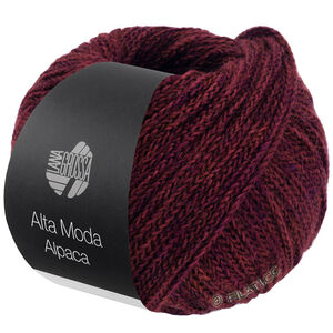 Lana Grossa ALTA MODA ALPACA | 110-svartrød