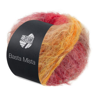 Lana Grossa BASTA MISTA | 124-gråbrun/kamel/safrangul/oransje/grårød/mørk rød/rød