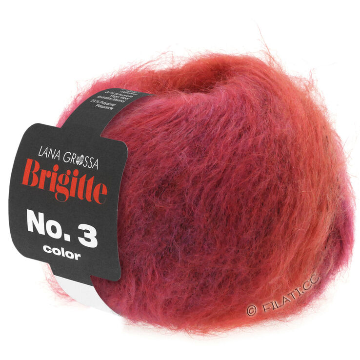 Lana Grossa BRIGITTE NO. 3 Color | 101-fuksia/oransje/pink