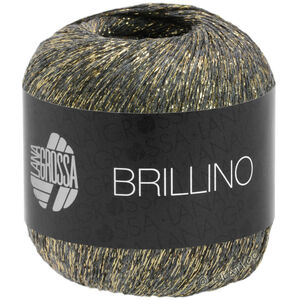Lana Grossa BRILLINO | 05-grå/gyllen
