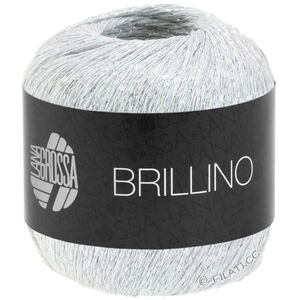 Lana Grossa BRILLINO | 10-hvit/sølv