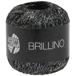 Lana Grossa BRILLINO | 13-svart/sølv