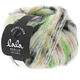 Lana Grossa BRUSHY Uni/Print (lala BERLIN) | 102-råhvit/laks/svart/giftgrønn