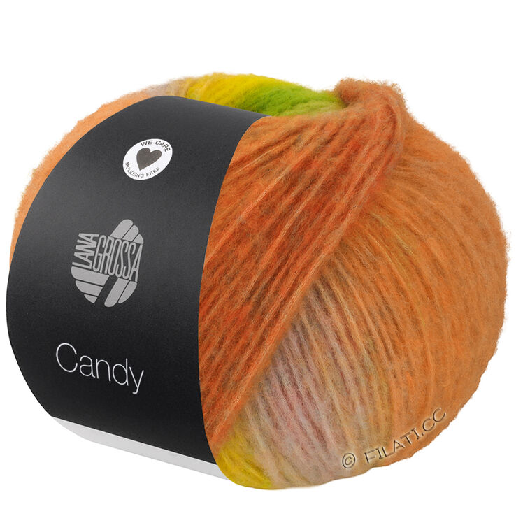 Lana Grossa CANDY | 01-gammelrosa/grårosa/gråbeige/gulgrønn/gul/kamel/beige/mynte/oransje/blå/mudder/lys grå/blekgrå
