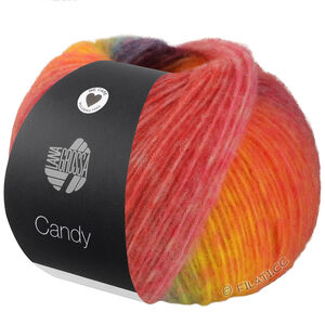 Lana Grossa CANDY | 05-aprikos/oransje/mørk fiolett/lilla/gul/gulgrønn/mynte/fuksia/rød/pink/rosa/mørk rød