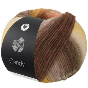 Lana Grossa CANDY | 07-lilla/limett/tomatrød/fiolett/mørk fiolett/beige/kamel/gråbrun/mørk brun/majsgul