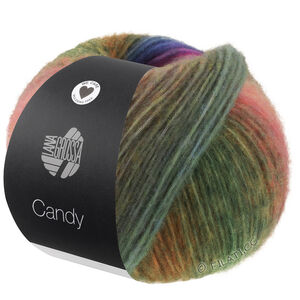 Lana Grossa CANDY | 08-mosegrønn/skoggrønn/syrin/gråfiolett/jeans/mørk grå/oransje/gul/pink/mørk blå/laks/nougat/jade/hvit