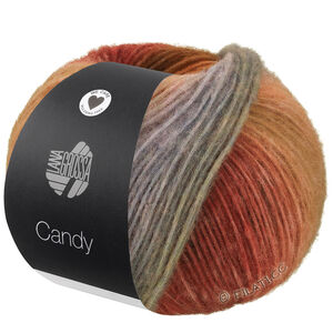 Lana Grossa CANDY | 09-nougat/sjokoladebrun/rustbrun/stålblå/grønn/fuksia/pistasj/mynte/turkis/gråblå/fiolett