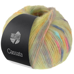 Lana Grossa CASSATA | 10-sart gul/fersken/lys grå/lysende grønn/rosé