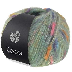Lana Grossa CASSATA | 11-myk grønn/lys oransje/rosa/lys grå/lilla
