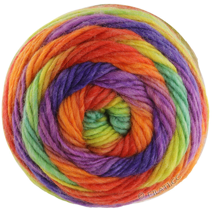 Lana Grossa COLORATO Aktion | 01-jade/sitrusgul/rød/oransje/lilla/blåfiolett
