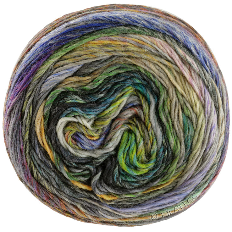 Lana Grossa COLORISSIMO 2 | 201-lys grå/mørk grå/isblå/petrol/sart rosa/gammelrosa/gråbrun/oliven/lilla/turkis