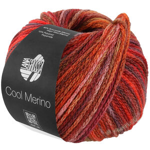 Lana Grossa COOL MERINO Color | 316-rødbrun/laks/kamel/burgunder/bordeaux/valmuerød/rosa/gråbrun/oransjerød