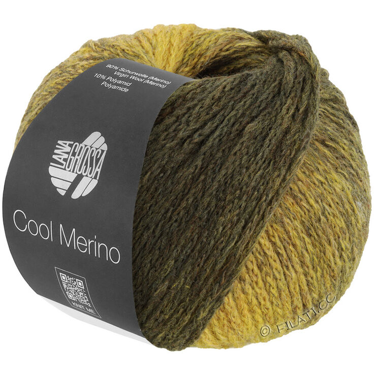 Lana Grossa COOL MERINO Dégradé | 301-mørk oliven/lys oliven/mosegrønn