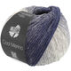 Lana Grossa COOL MERINO Dégradé | 303-mørk blå/gråblå/lys grå