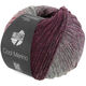 Lana Grossa COOL MERINO Dégradé | 305-bjørnebær/grårød/grå