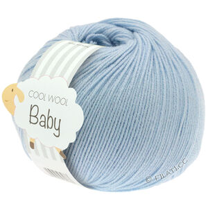 Lana Grossa COOL WOOL Baby Uni/Print 50g | 208-lys blå