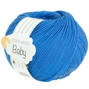 Lana Grossa COOL WOOL Baby Uni/Print 50g | 322-kornblomstblå