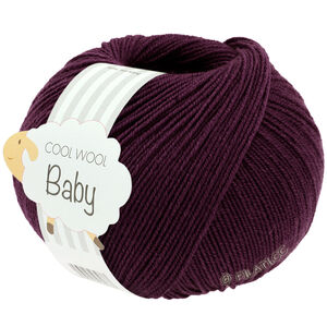 Lana Grossa COOL WOOL Baby Uni/Print 50g | 329-burgunder