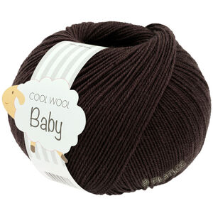 Lana Grossa COOL WOOL Baby Uni/Print 50g | 333-svartbrun