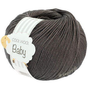 Lana Grossa COOL WOOL Baby Uni/Print 50g | 334-mørk grå melert