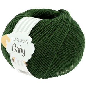 Lana Grossa COOL WOOL Baby Uni/Print 50g | 336-mørk grønn