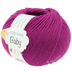 Lana Grossa COOL WOOL Baby Uni/Print 50g | 345-rødfiolett
