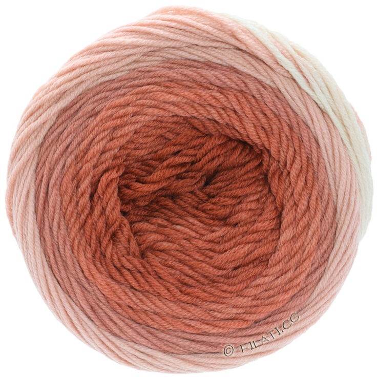 Lana Grossa COOL WOOL Big 1:1 | 5003-ecru/gammelrosa/lakserosa/terrakotta