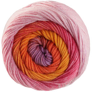 Lana Grossa COOL WOOL Big Color | 4039-rosa/lilla/mandarine/oransje/lys rød/pink