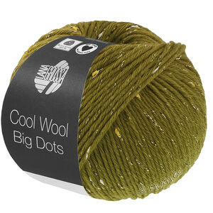 Lana Grossa COOL WOOL Big Dots | 107-olivengrønn