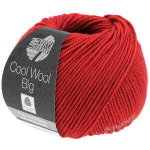Lana Grossa COOL WOOL Big  Uni/Melange | 0924-mørk rød