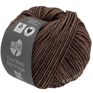 Lana Grossa COOL WOOL Big Vintage | 7184-mørk brun
