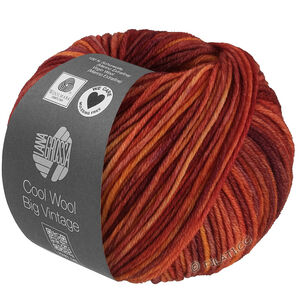 Lana Grossa COOL WOOL Big Vintage | 7188-laks/oransje/rust/burgunder