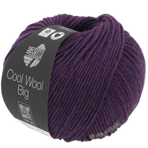 Lana Grossa COOL WOOL Big Mélange (We Care) | 1604-mørk fiolett melert