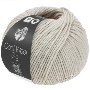 Lana Grossa COOL WOOL Big Mélange (We Care) | 1691-grège/beigegrå melert