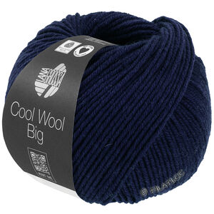 Lana Grossa COOL WOOL Big Mélange (We Care) | 1694-nattblå melert
