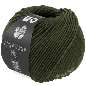 Lana Grossa COOL WOOL Big Mélange (We Care) | 1695-lodengrønn melert