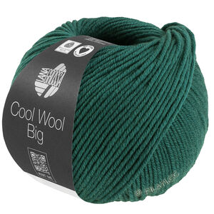 Lana Grossa COOL WOOL Big Mélange (We Care) | 1705-mørk grønn melert