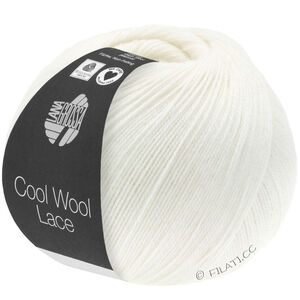 Lana Grossa COOL WOOL Lace | 28-hvit