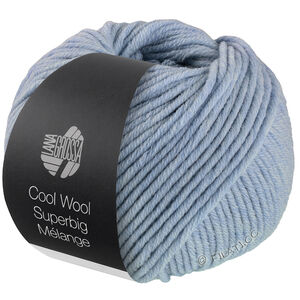 Lana Grossa COOL WOOL Superbig Mélange | 206-lys blå melert
