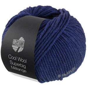 Lana Grossa COOL WOOL Superbig Mélange | 208-mørk blå melert