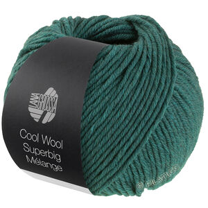 Lana Grossa COOL WOOL Superbig Mélange | 210-mørk grønn melert