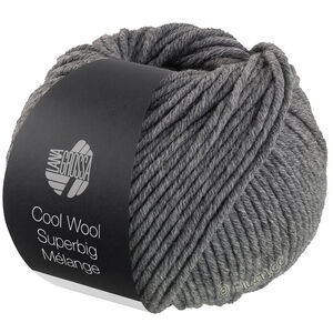 Lana Grossa COOL WOOL Superbig Mélange | 217-mørk grå melert